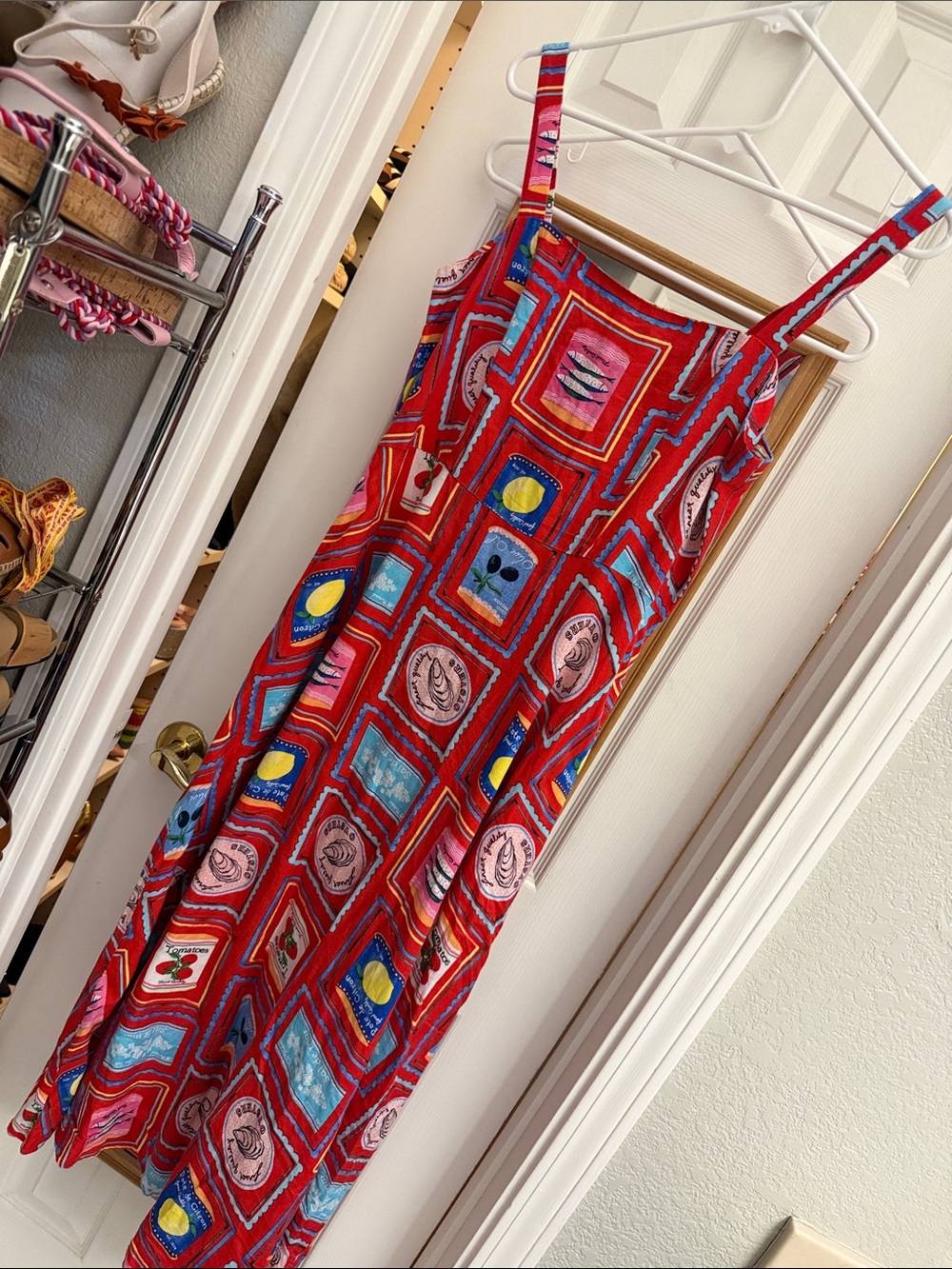 LOFT Fruit and Italian picnic Printed Square-Frame Maxi Dress - Picture 2 of 8